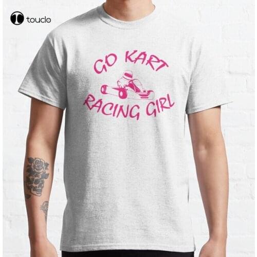 New Go Kart Racing Girl Classic 4 T-Shirt Cotton Tee Shirt S-5XL