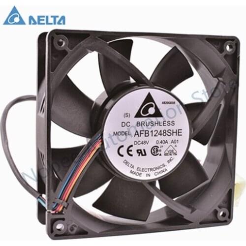 Delta 12CM 12038 Cooling Fan 48V 0.40A AFB1248SHE AFB1248SHE-CE96