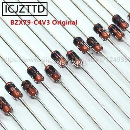 Original BZX79-C3V6 BZX79C3V6 BZX79C3V9 BZX79-C3V9 BZX79-C4V3 BZX79C4V3 BZX79-C4V7 BZX79C4V7 BZX79 DO-35 500mw 5% SOD27 DO35