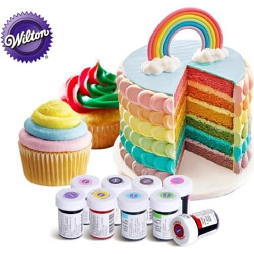 12 Color Wilton Food Coloring Cake Ice Cream Fudge Biscuit Baking Food Coloring Safe Water-soluble Coloring Kitchen Tools