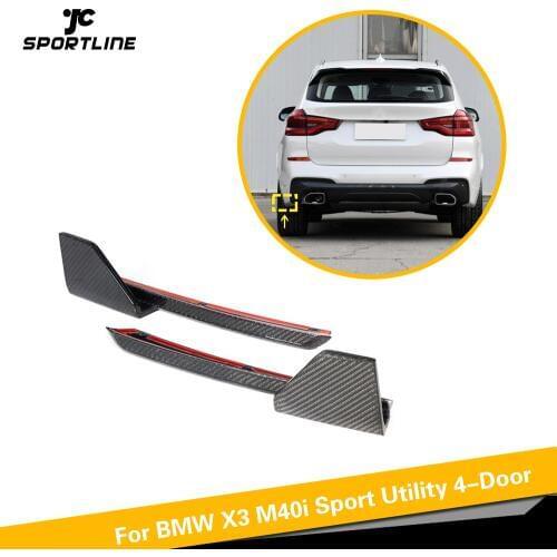 Carbon Fiber Rear Bumper Splitters for BMW X3 G01 M SPORT 2018 2019 Rear Bumper Diffuser Lip Splitters