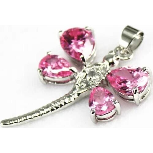 Luxury Jewelry Girls Newest Top Quality CharmingSterling Silver crystal zircon Butterfly Female pendants + Necklace