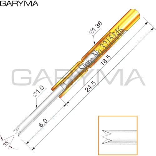 100Pcs P160-Q1 Dia 1.0mm Spring Test Probes Pogo Pin Length 24.5mm Stroke Spring Froce:140g Tool