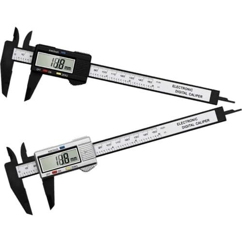 ZK 30 150mm 6 Inch LCD Digital Electronic Carbon Fiber Vernier Caliper Gauge Micrometer Measuring Tool Digital Tools Calipers