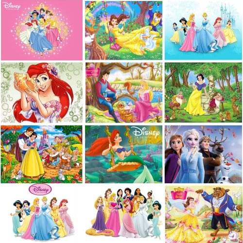 Brand New Diamond Painting Disney 5d Diy Fairy Princess Series Diamond Round Mosaic Cross Stitch Set Home Decoration Painting