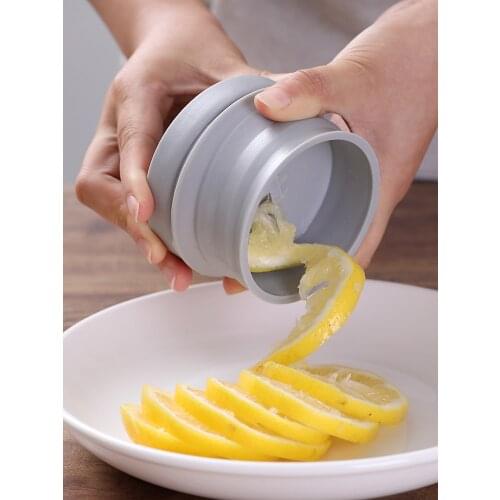 Lemon spiral slicer household lemon slicer cut long lemon knife rotating fancy lemon slicer artifact