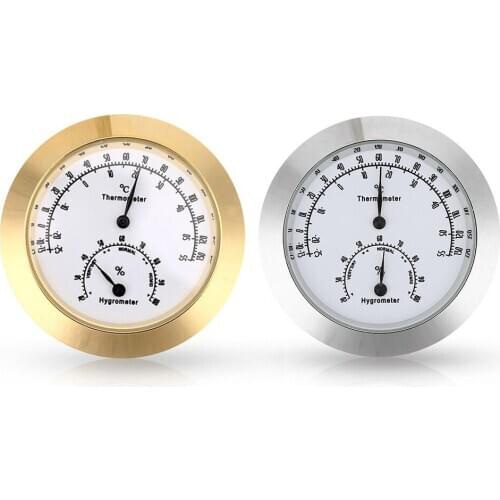Alloy Mini Thermometer Hygrometer for Violin Guitar Case Humidity Gauge Temperature Moisture Meter Instrument Tool