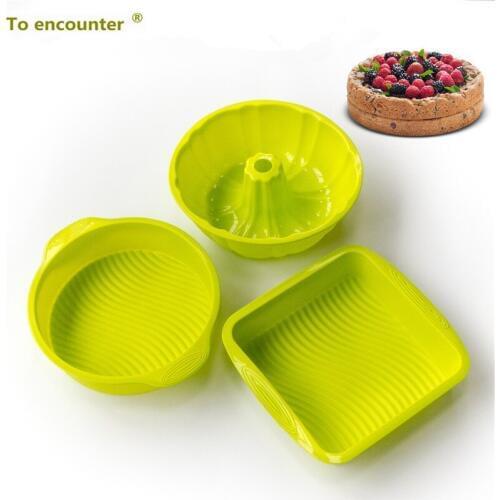 To encounter 1 set silicone cake mold Round Pumpkin shaped cake mould Baking Tiramisu pan Baking and Pastry 3 in Package