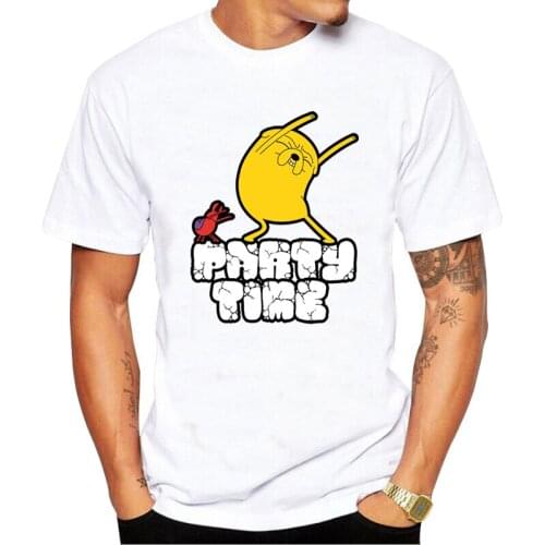 Trend New Tee Adventure Time Graphic T shirt Top Streetwear Clothing White Tshirt Plus Size