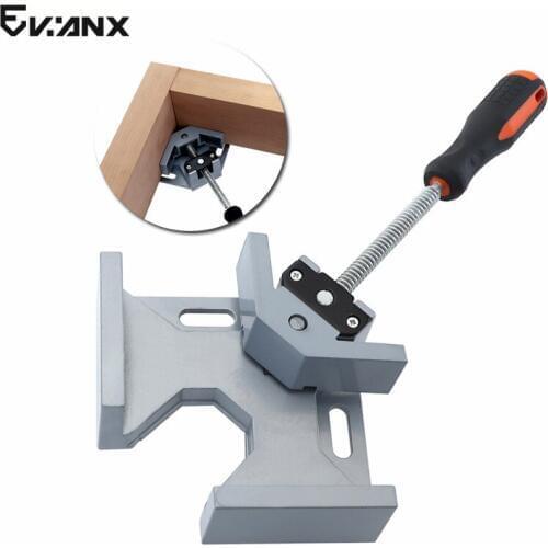 90 Degree Corner Clamp Aluminum Woodworking Clamps Right Angle Adjustable Framing Tools