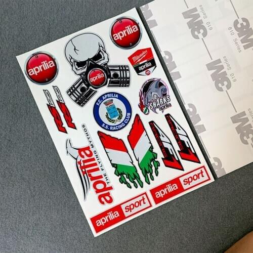 3M Highly Reflective Decals for Aprilia Racing RSV RS Tuono SR50 Motorcycle Decals Set Fairing Helmet Sticker