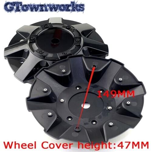 1pc 214mm 149mm Car Wheel Center Hub Caps Fit For C-A02-2 Tire Rims Black Cover