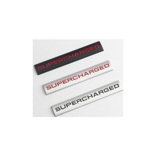 1X 3D Zinc Alloy Metal Supercharged Engine Fender Hood Trunk sticker Emblems Badge For Range Rover L322 Vogue Car-styling