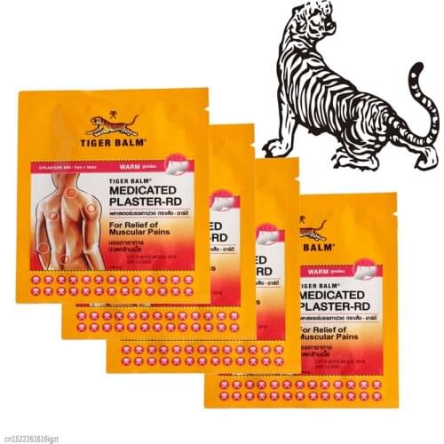 2 Patches Tiger Balm Herbal Patches Medical Plasters Rheumatism Muscular Spondylosis Back Joint Pain Patch Health Care