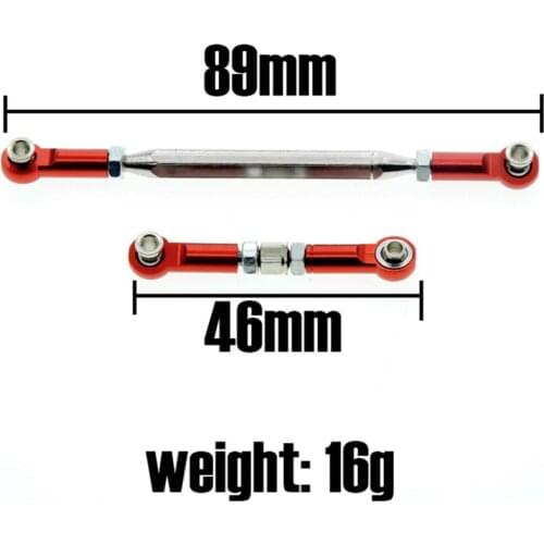 2pcs/set Metal Steering Rod Replacement Steering Pull Rods for MN D90 99S RC Car DIY Modification Upgrade Parts