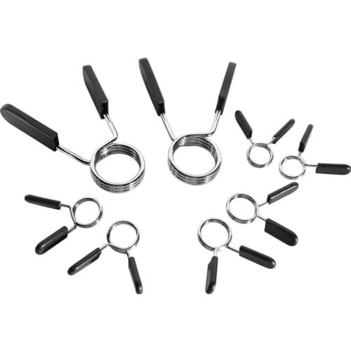 2pcs Dumbbell bar bell reed Ordinary rod special spring clip steel bold material buckle 25MM