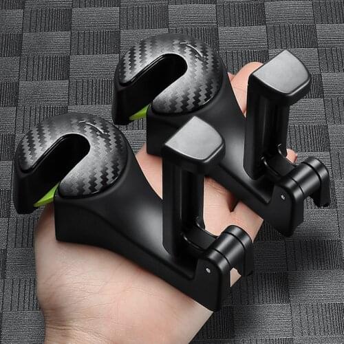Multifunctional Car Seat Back Hook Universal Cell Phone Holder Bracket Handbag Shopping Bag Hanger Mobile Phone Accessories