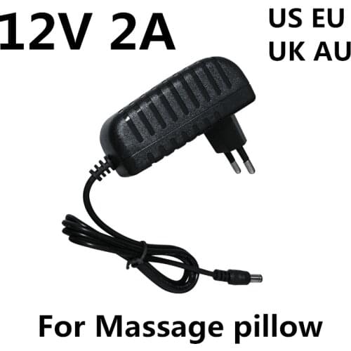 AC 100-240V to DC 12V 2A 2000MA power adapter charger power supply 12 V Volt for Massager pillow shiatsu relaxation pillow