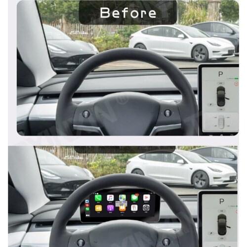 Digital Performance LCD 10.25'' Touched Display Dashboard For Tesla Model 3 Y Support Wireless Carplay Android Auto