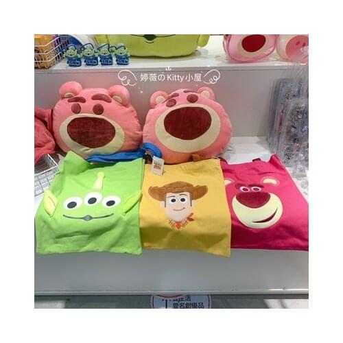 Disney Toy Story Lotso Bear Anime Figures Cartoon Product Cosplay Accessories Storage Bag Makeup Unisex Gift