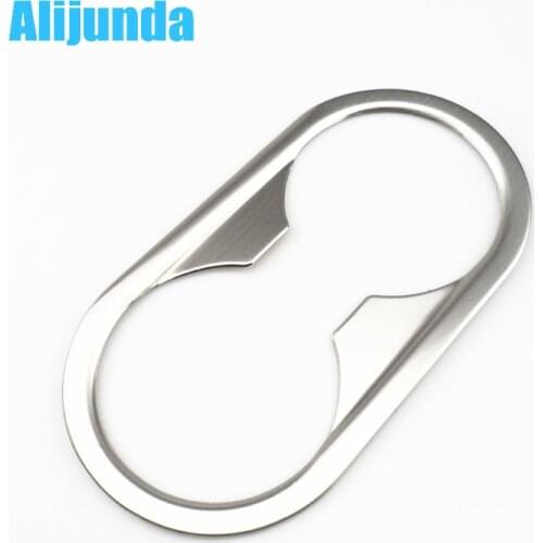 For 2012 2013 2014 Volkswagen vw Jetta MK6 trim stainless steel water cup holder decoration strip for Jetta MK6 auto accessories