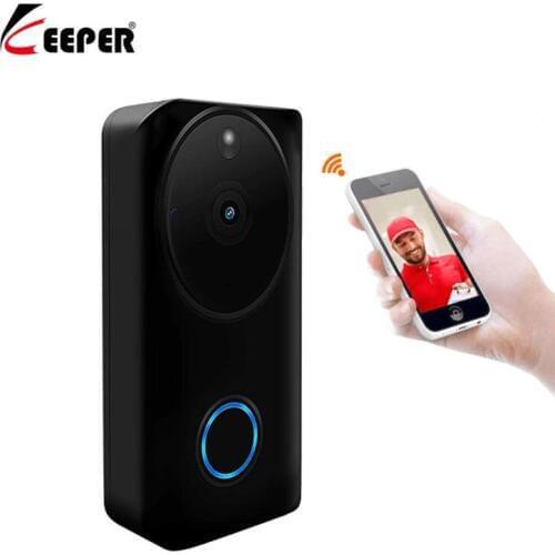 Keeper Tosee 1080P WiFi Doorbell Wireless Security Camera Two-Way Audio With Night Vision Video Intercom Door phone