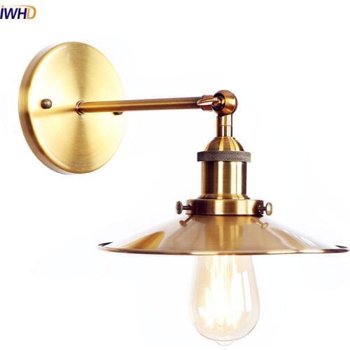 IWHD Loft Vintage Antique LED Wall Lamp Beside Bathroom Living Room Edison Style Lighting Industrial Retro Wall Lights Fixtures