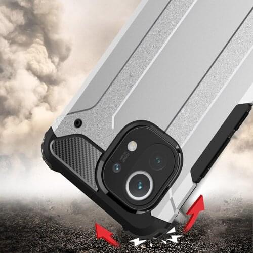 Combo Drop resistance Rugged Case For Xiaomi Mi 11 Mi11 Defender Armor Shield Cover