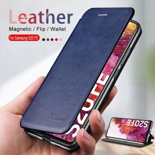 Samsun s20fe Case Leather Flip Magnetic Case For samsung galaxy s20 fe s 20 fe S20FE wallet stand book phone cover coque fundas