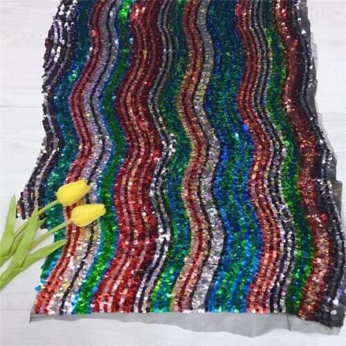 Good looking design sequins embroidered African french lace net tulle fabric YG-479 with sequins super quality for fashion