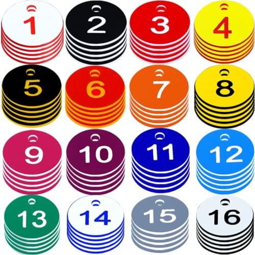 Round Number Husbandry Farm Beehive Label Beekeeping Box Numbered With Hole Tag Animal Livestock Markers Classification Sign