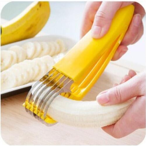 Kitchen Utensils, Banana Slicers, Stainless Steel Cut Ham Sausage Cutter