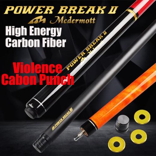 McDermott Punch&Jump Cue 13mm G10 Tip Carbon Fiber Technology Shaft 5 Colors Options Tecnologia Break And Jump cue Newly 2019