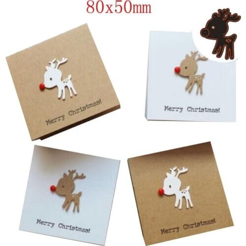 Christmas Deer metal cutting dies embossing scrapbooing card album stencil template embossing making DIY Craft dies for kid