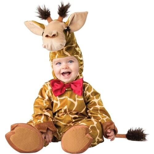 Lovely Animal Halloween Outfit for Baby grow Infant Boys Girls Baby Fancy Dress Cosplay Costume Toddler Elephant giraffe 40