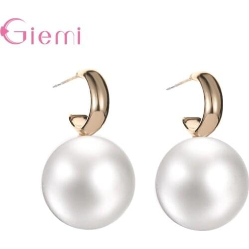Fashion Simulated Pearl Pendant Long Earrings Bridal Wedding Pearl Jewelry Drop Earrings For Women Girl Bijoux