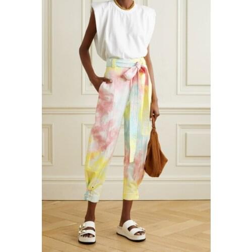 Fashion 2021AW Autumn New Women Prints Cotton High Waist Denim Pants Ladies Casual Jeans Rmsx 6.08