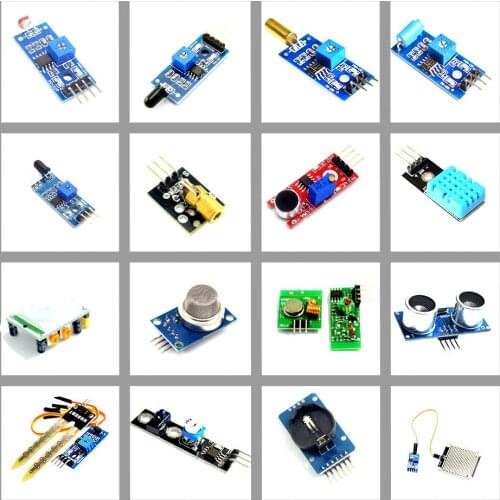 16 in 1 Raspberry Pi Sensors Module 16 kinds of Sensor for Raspberry Pi for R3 Sensors MEGA 2560 suitable for