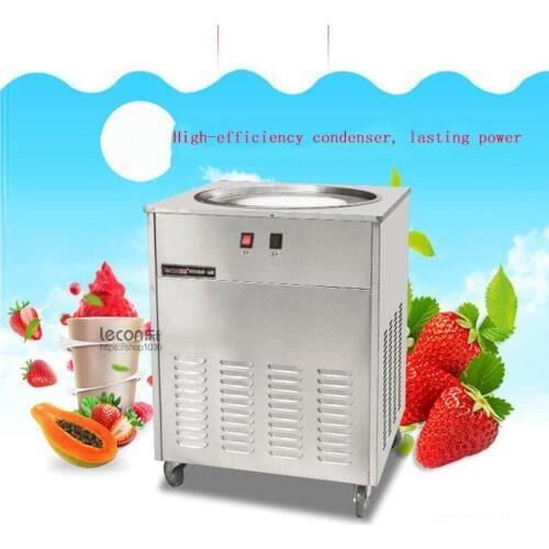 NB100S 48cm Single Round Pan Fried Ice Cream Roll Machine,Commercial Fried milk yogurt machine, ice cream maker