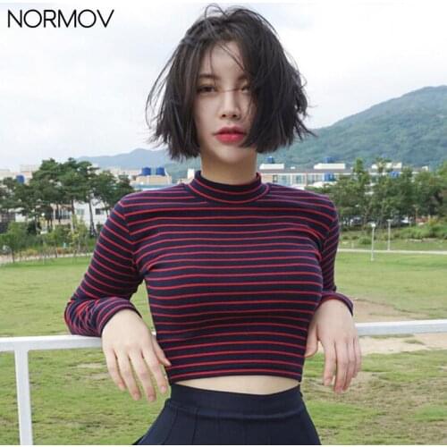 Женские хлопковые футболки NORMOV China At AliExpress