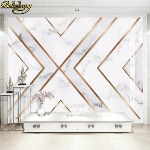 Beibehang Custom Photo Geometric marble Wallpaper Living Room Bedroom TV Background Wall Murals Wallpaper For Walls