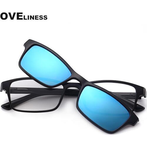Polarized Magnet Magnetic Women men Clip On sun glasses frame Optical Prescription myopia eyeglasses eyewear sunglasses 2020