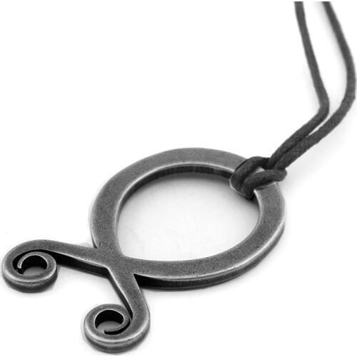 Dropshiping vintage stainless steel Viking Rune pendant necklace men gift with adjustable cotton cord