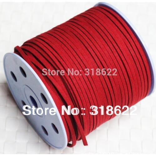 8colors 90yards/roll 2.7mmx1.5mm Faux Suede Cord, Imitation Leather Cords,Wire/Line,Bracelet Jewelry Making Findings Free Ship