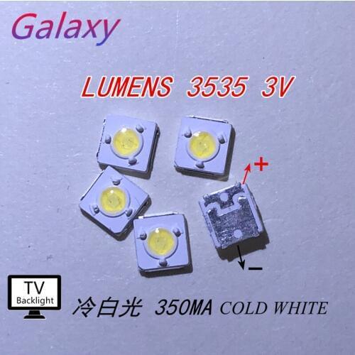 LUMENS LED Backlight 1000PCS/Lot 1W 3V 3535 3537 Cool white LCD Backlight for TV TV Application