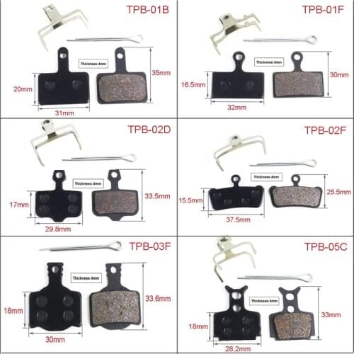 Bicycle Disc Brake Pad MTB Bike cycling Disc Brake Pads Resin Semi-Metallic Brake Pads Cycling Bike Part