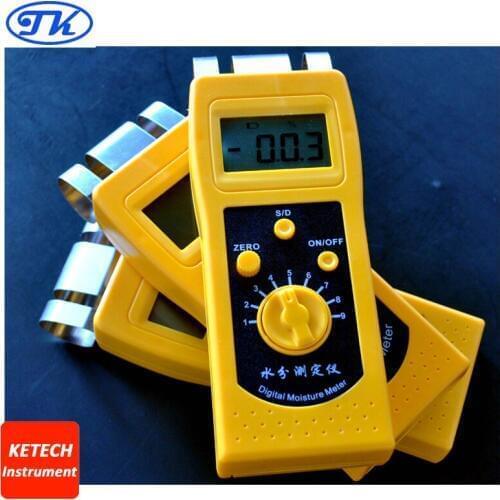 High Performance Portable Digital Textile Moisture Meter Tester DM200T