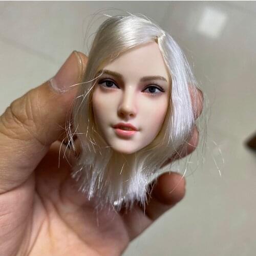 In Stock 1/6 Scale Feamle Head Sculpt Sexy Female Hunter Head Carving For 12" action Figure SET036