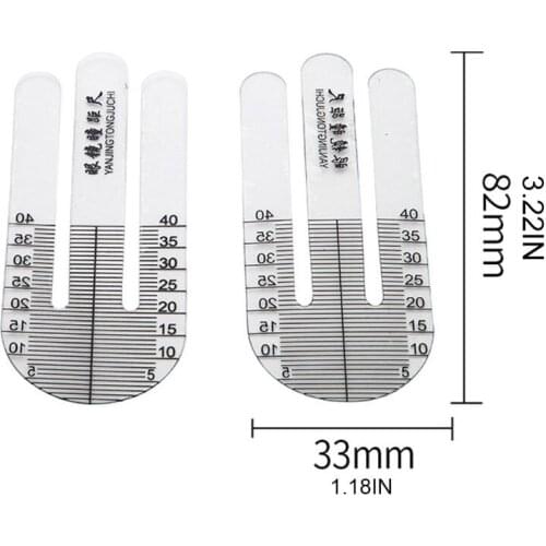 1Pair Optical PH Ruler Pupil Height Meter Optometry PH Tester for Hospital Eye Ophthalmic Measuring Tools