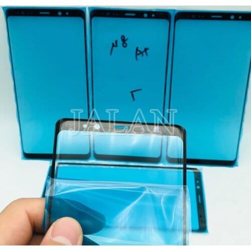 5pcs For Note 8 Copy Glass Repair Renove Front Glass LCDTouch Screen Panel Outer Glass Replacement For Digitizer Display